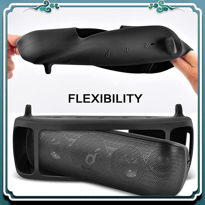Anker Speaker Soundcore Motion+ - ใช้งานง่ายซิลิโคนสําหรับ Anker Soundcore Motion + ลําโพงบลูทูธกันน้ํายางพกพากระเป๋าเดินทางพร้อม