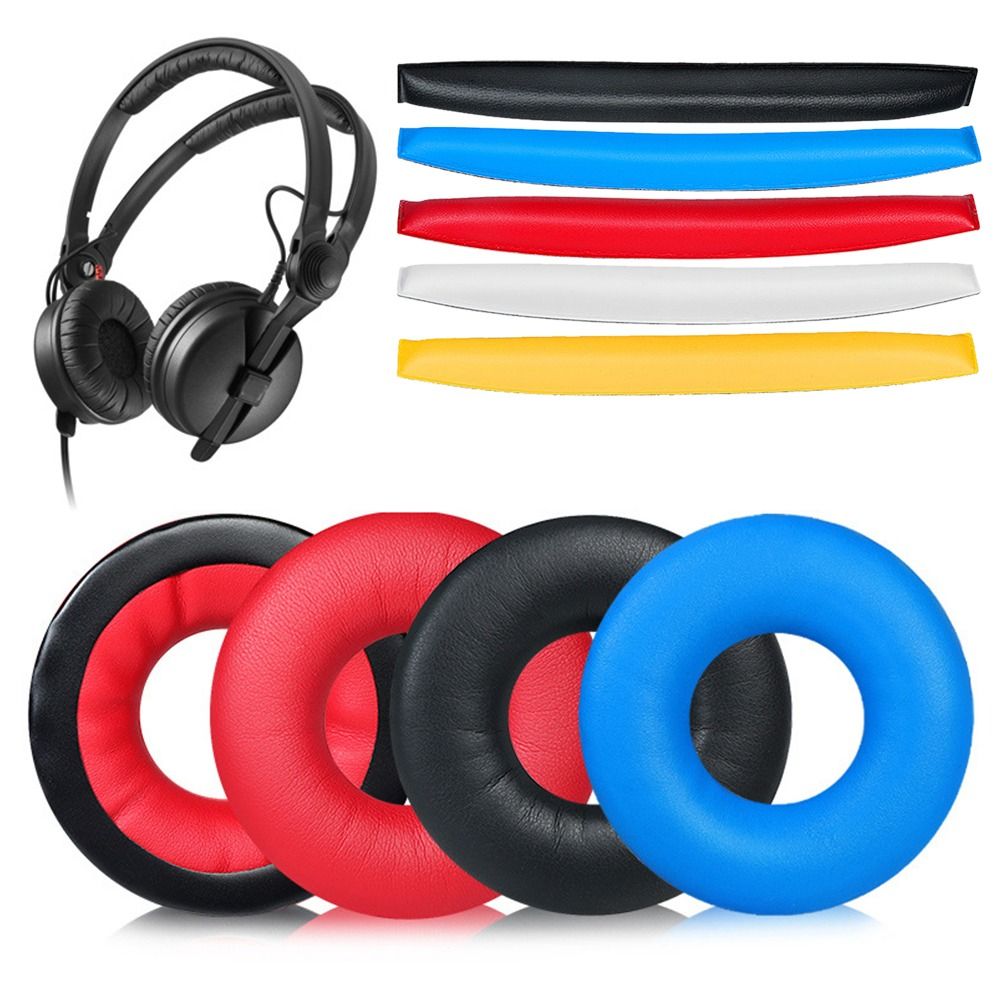 Sennheiser Headphone Hd 25 - แผ่นรองหูฟัง แผ่นรองคาดศีรษะ ปลอกหุ้มหูฟัง ที่ครอบหูฟัง แผ่นรองหูฟังแบบเปลี่ยนได้ แผ่นรองหูฟังหนัง