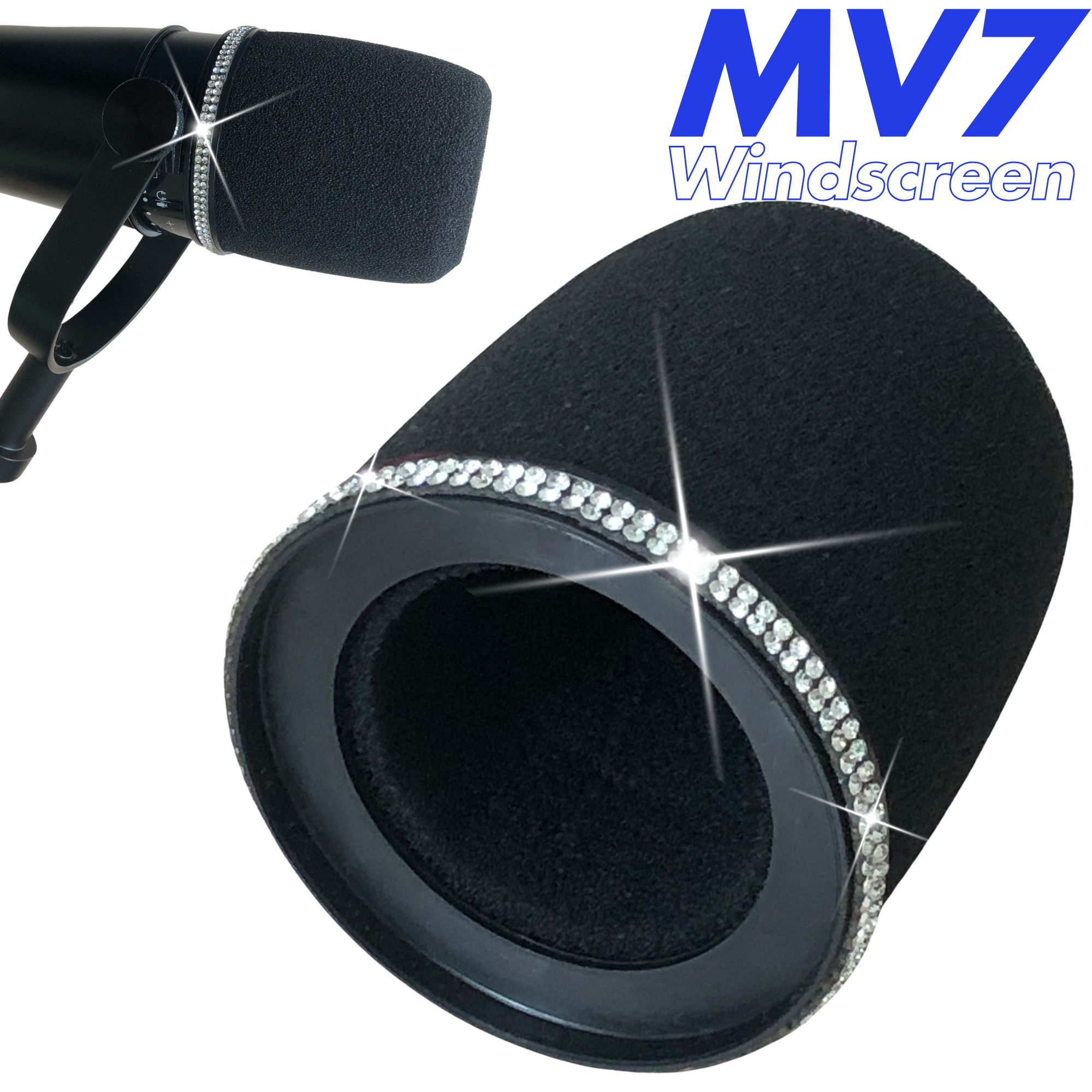 Shure Mic Sm7B - ฟิลเตอร์ป้องกันเสียงรบกวน Shining MV7 สำหรับไมโครโฟน Shure MV7,